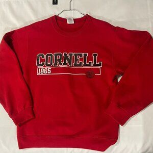 Vintage Jerzees Cornell University college Big red S Size Crewneck sweater